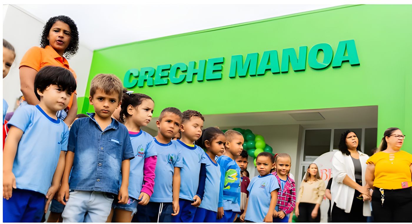 Inauguração da Creche Manoa em Cujubim